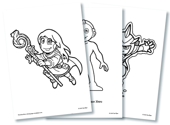 8 'The Nomes' coloring pages for download and printing